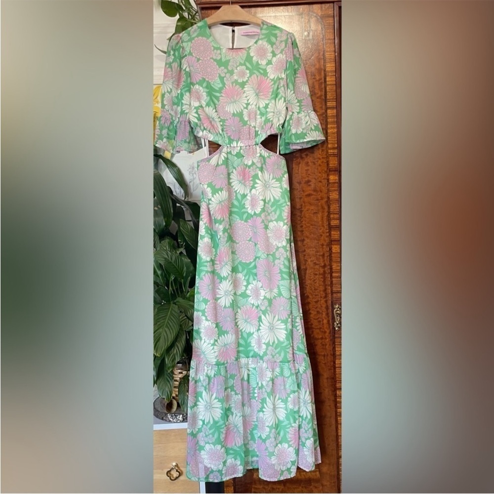 Hansen + Gretel Josephine Cut-Out Maxi Dress Size S - Picture 5 of 14